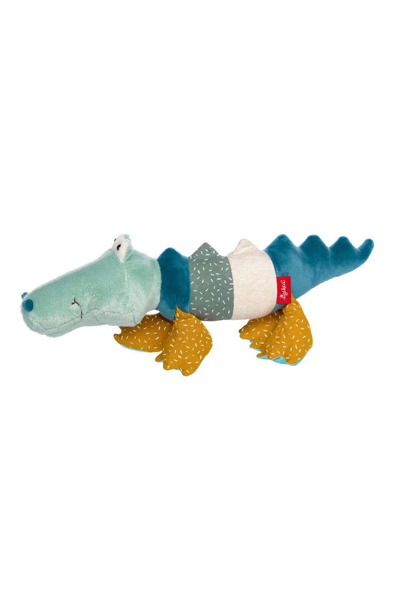 sigikid Patchwork Crocodile Plush Toy, Main, color, Multicolored