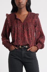 Treasure & Bond Smock Yoke Top