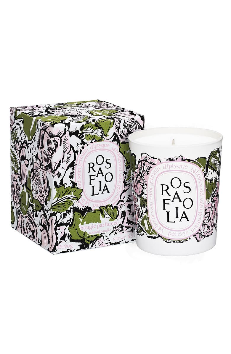 Diptyque 'Rosafolia' Candle, Alternate, color,