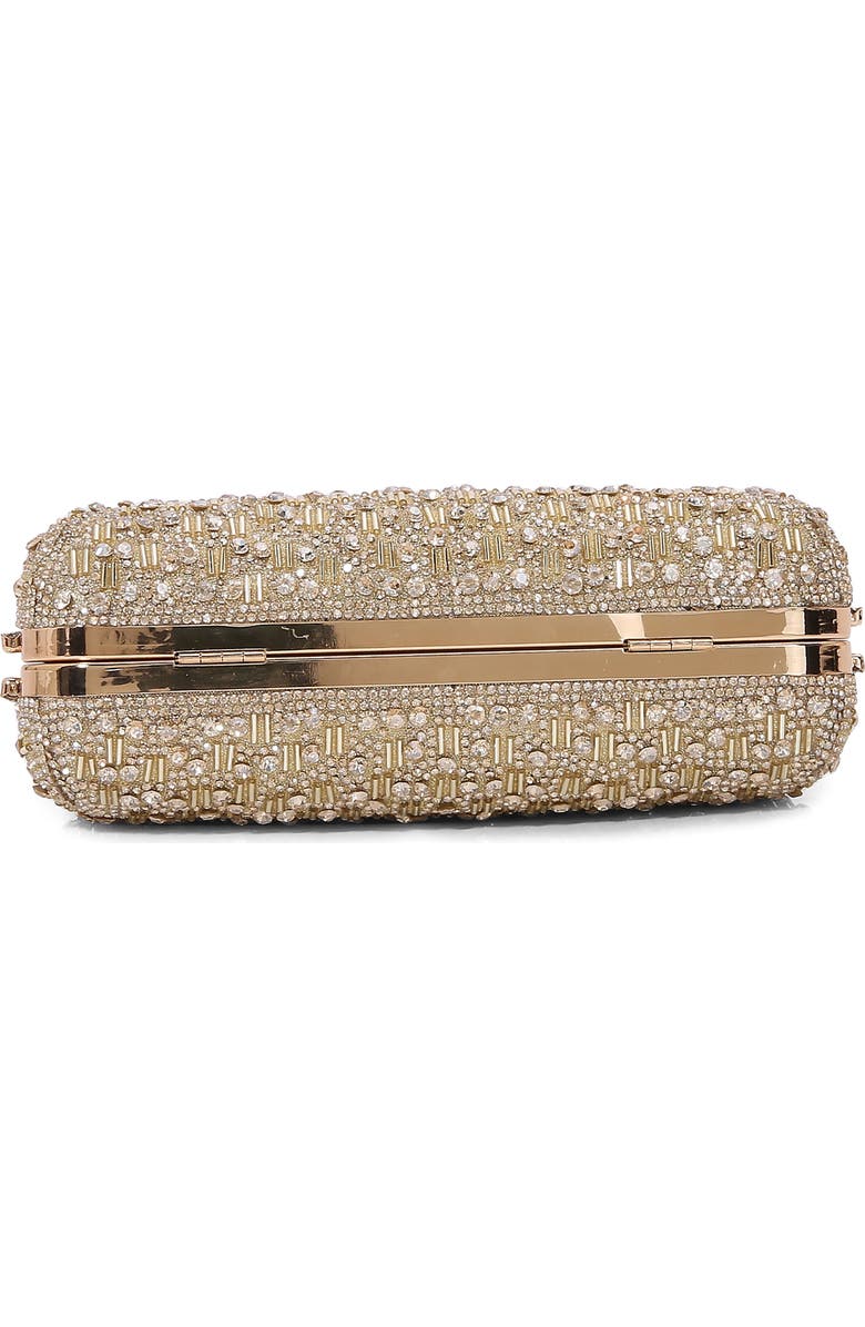 BERNESS Rhinestone Embellished Handbag, Alternate, color, Gold