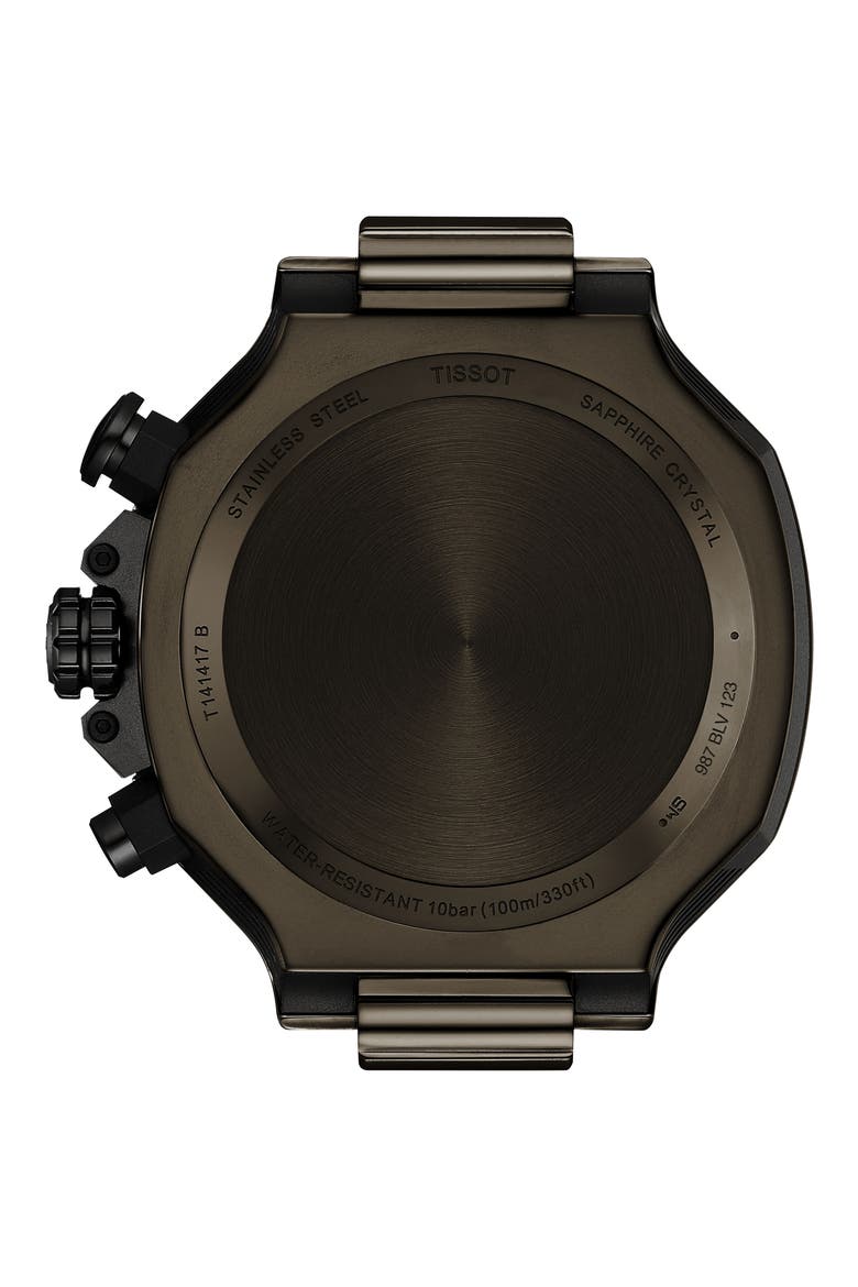 T-Race Chronograph Watch, 45mm, Alternate, color, GREY