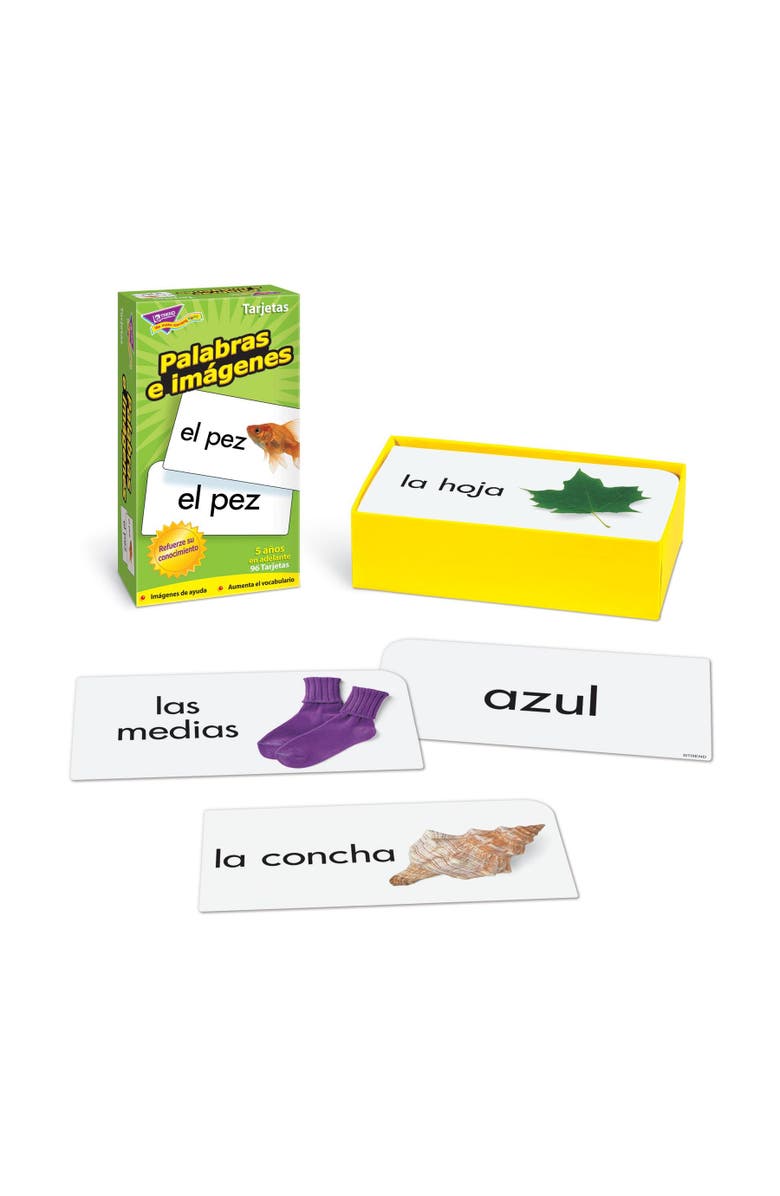 TREND enterprises, Inc. XTrend Enterprises Palabras E imágenes (Sp) Skill Drill Flash Cards, Alternate, color, Multicolored