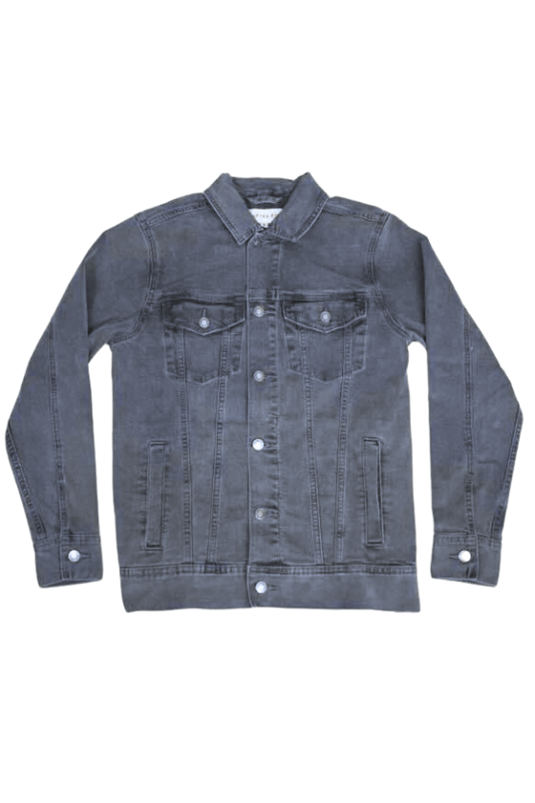 Grey Denim Jacket, Main, color, Grey