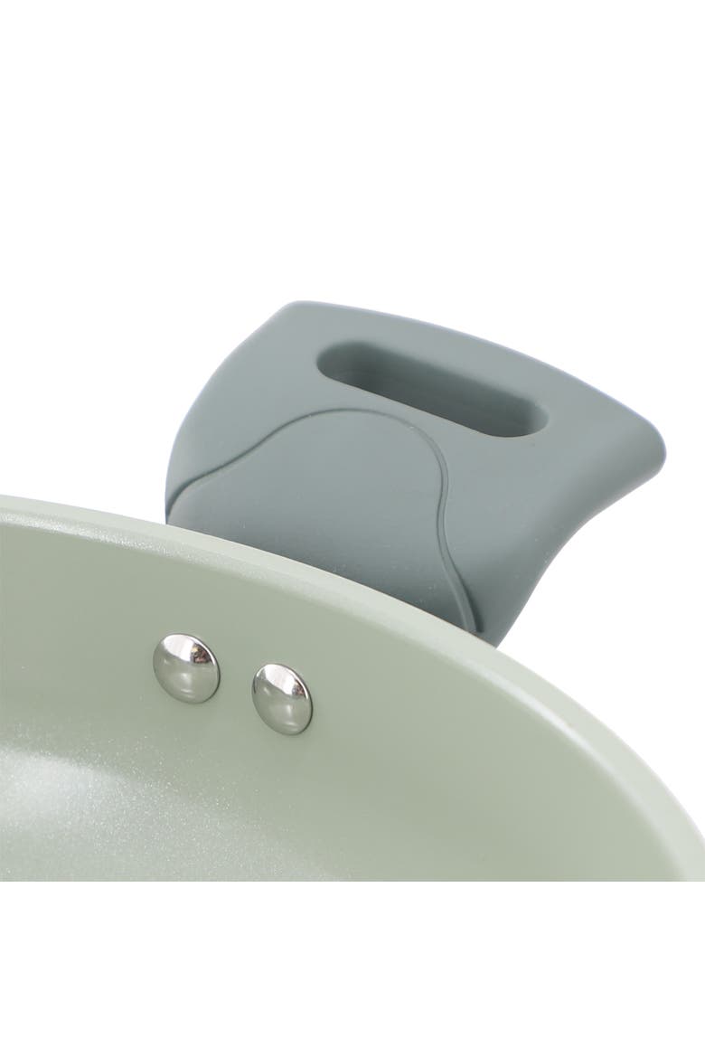5 Quart Ceramic Nonstick Aluminum Everyday Pan in Green, Alternate, color, Green