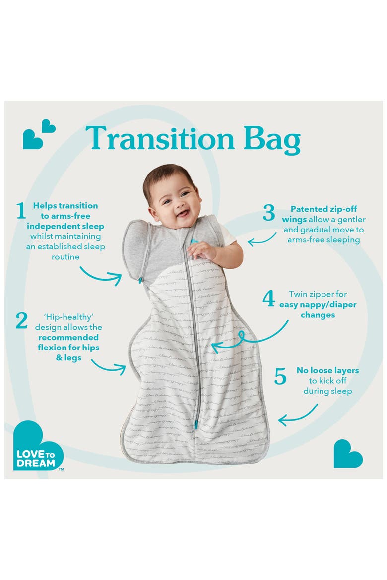 Swaddle Up™ Transition Bag 1.0 TOG Swaddle, Alternate, color, LUNAR
