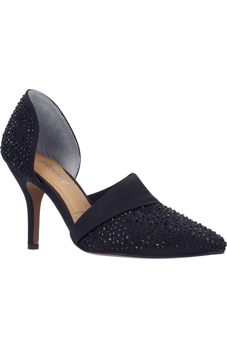 J. Reneé Kaleena d'Orsay Pointed Toe Pump, Main, color, Black