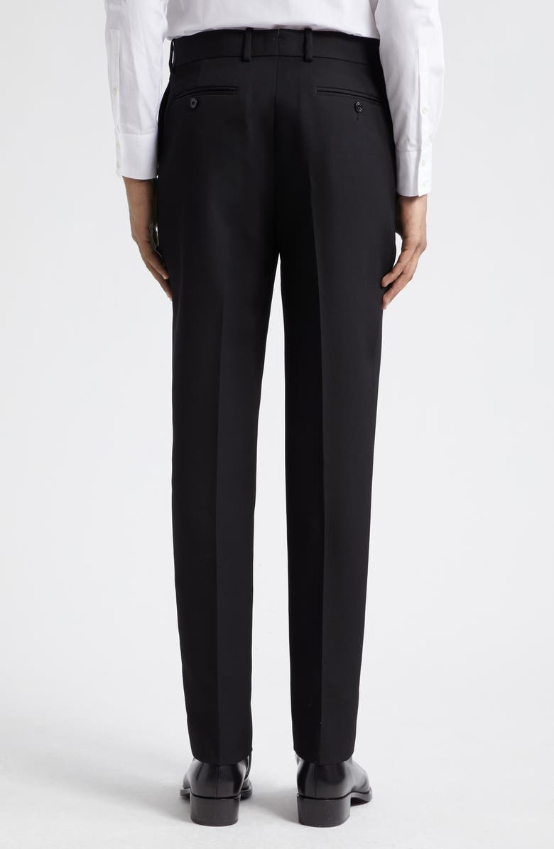 McQueen Wool Cigarette Pants, Alternate, color, Black