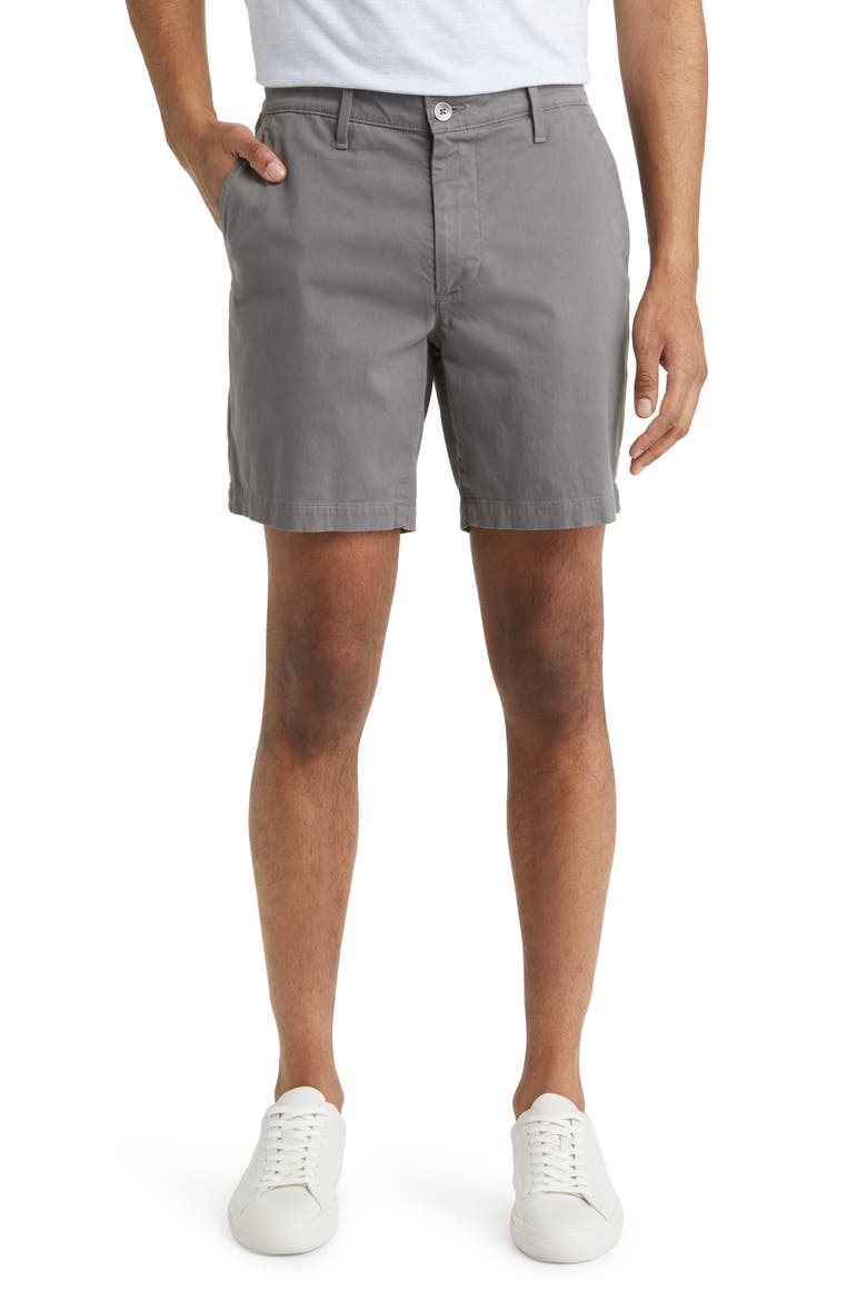 Cipher 7-Inch Chino Shorts, Main, color, FOLKESTONE GREY