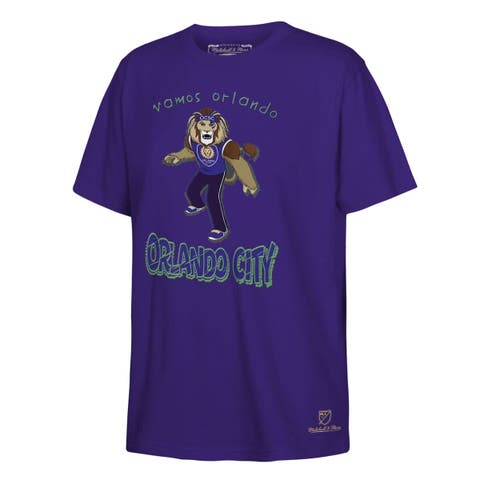 Youth Mitchell & Ness  Purple Orlando City SC Mascot T-Shirt