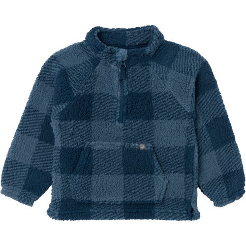 Modern Moments™ By Gerber Half-zip Pullover In Navy Plaid