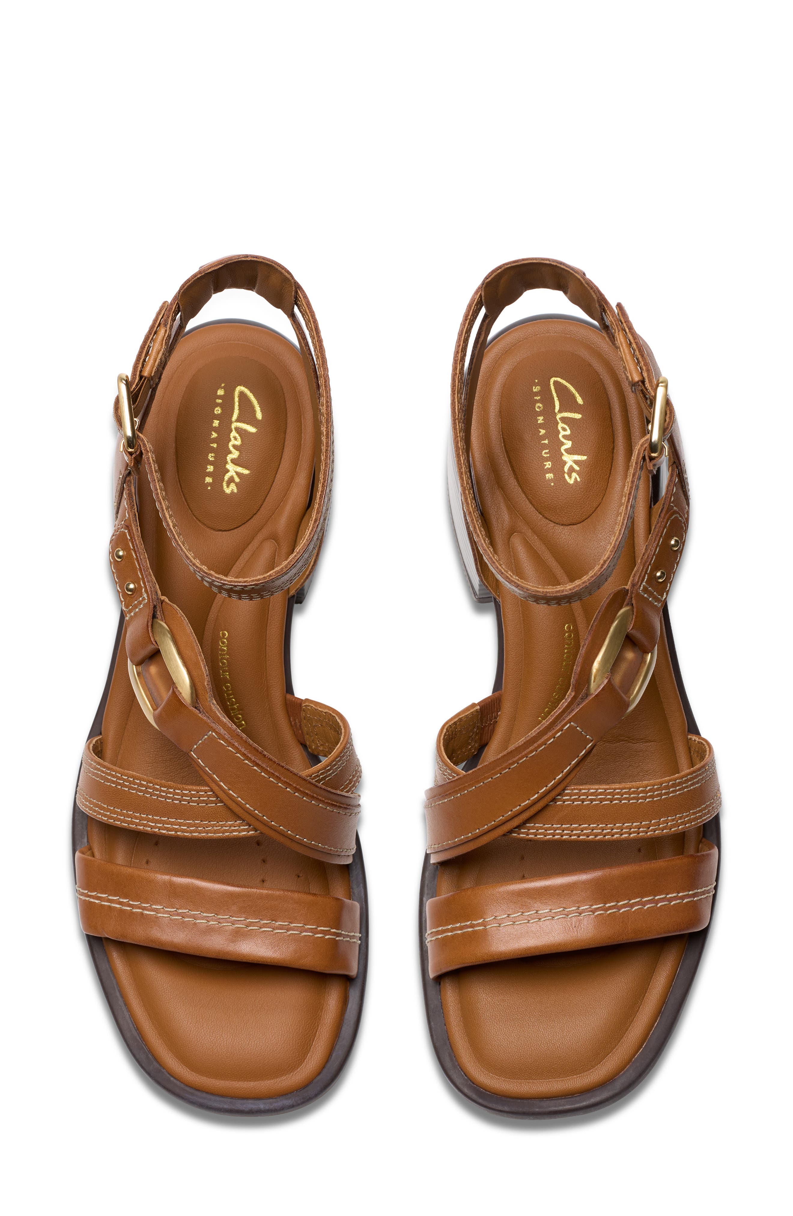 Morwyn Block Heel Sandal, Alternate, color, TAN LEATHER