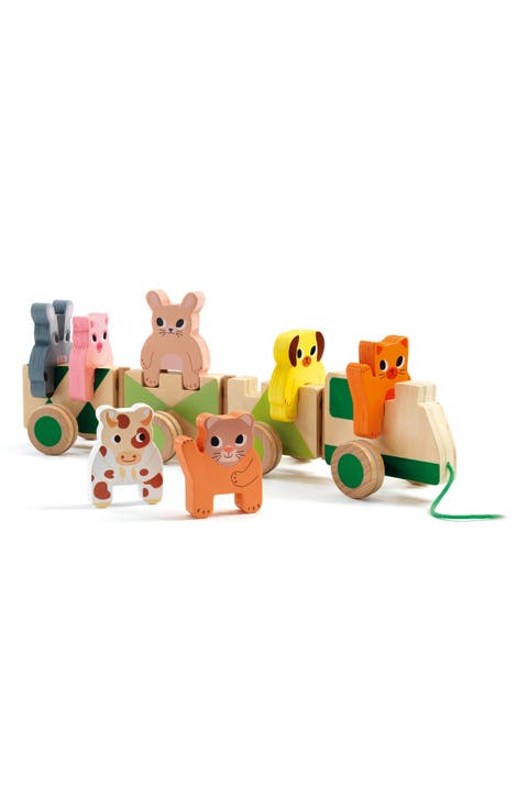 Trainimo Farm Animal Pull-Along Train