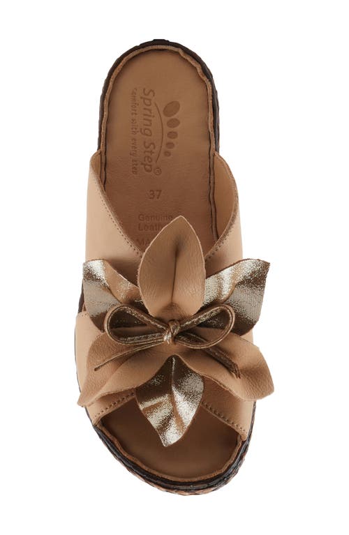 Spring Step Hilary Glam Slide Sandal In Beige