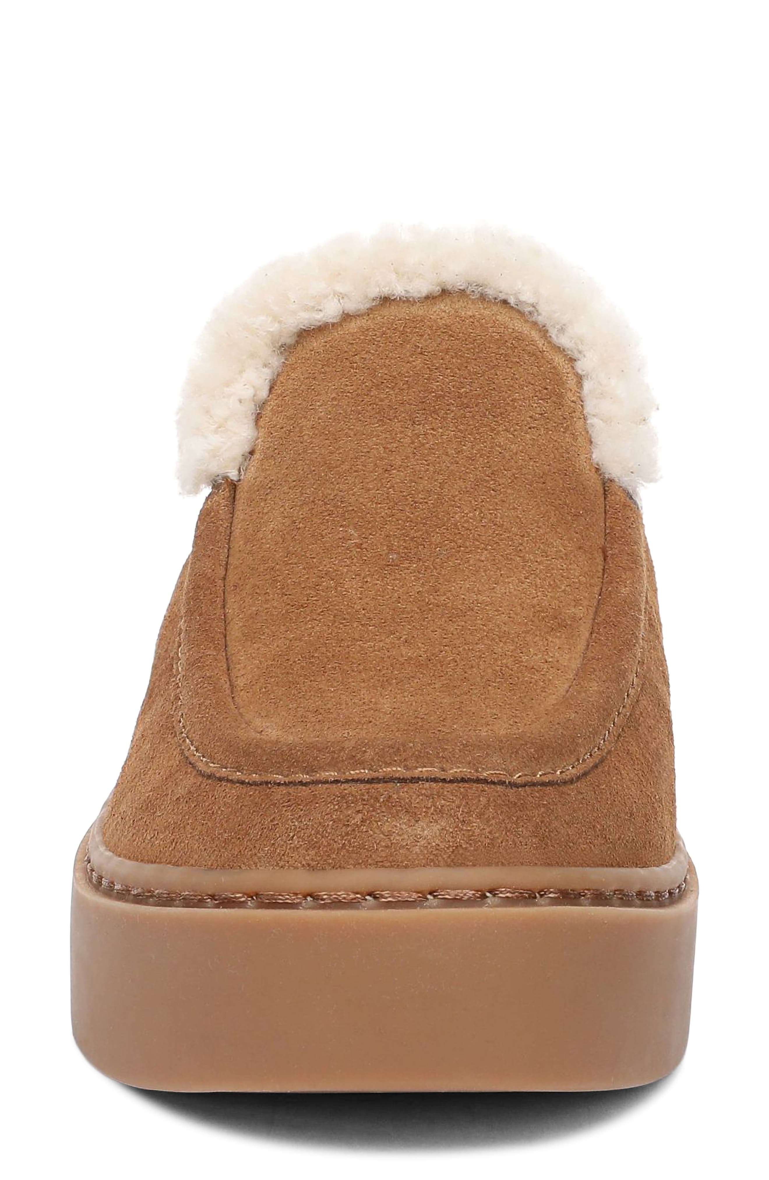 Sunny Genuine Shearling Lined Platform Clog, Alternate, color, BROWN SUGAR