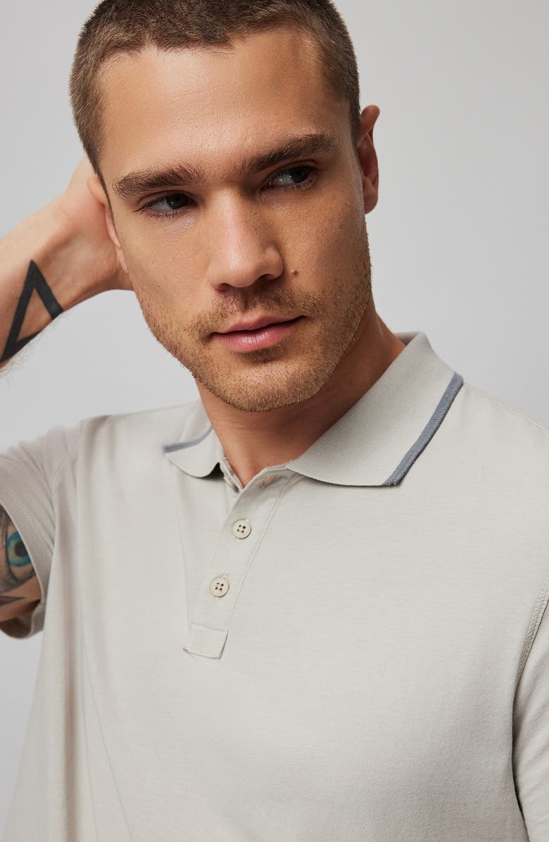 ATM Anthony Thomas Melillo Tipped Jersey Polo, Alternate, color, 