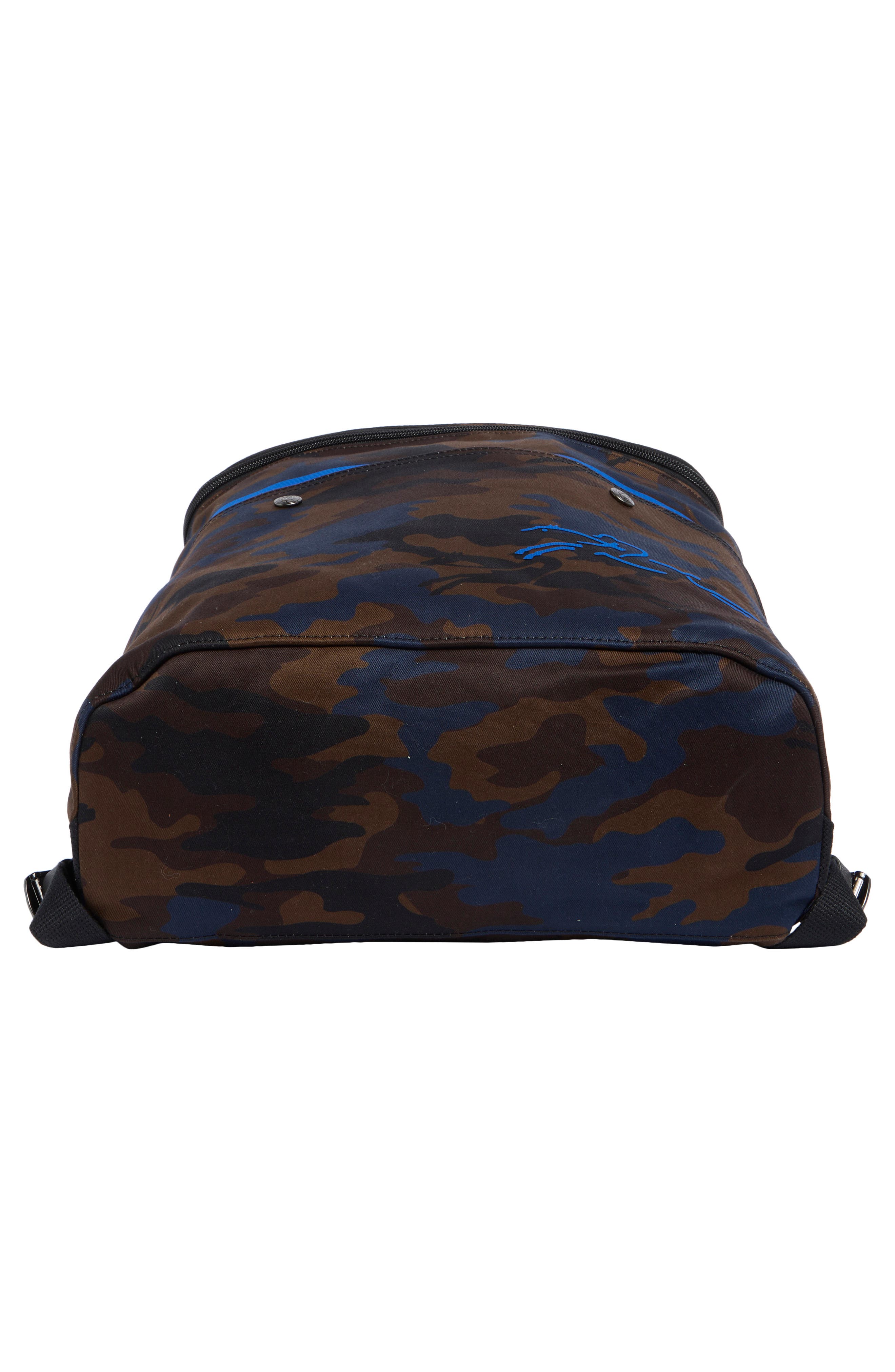 Longchamp GBN Camo Backpack, Alternate, color, Navy