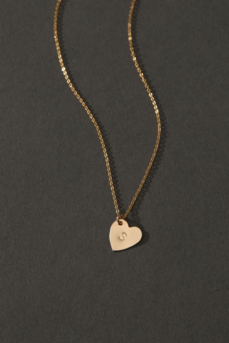 Sophia Initial Heart Pendant Necklace, Alternate, color, GOLD / J