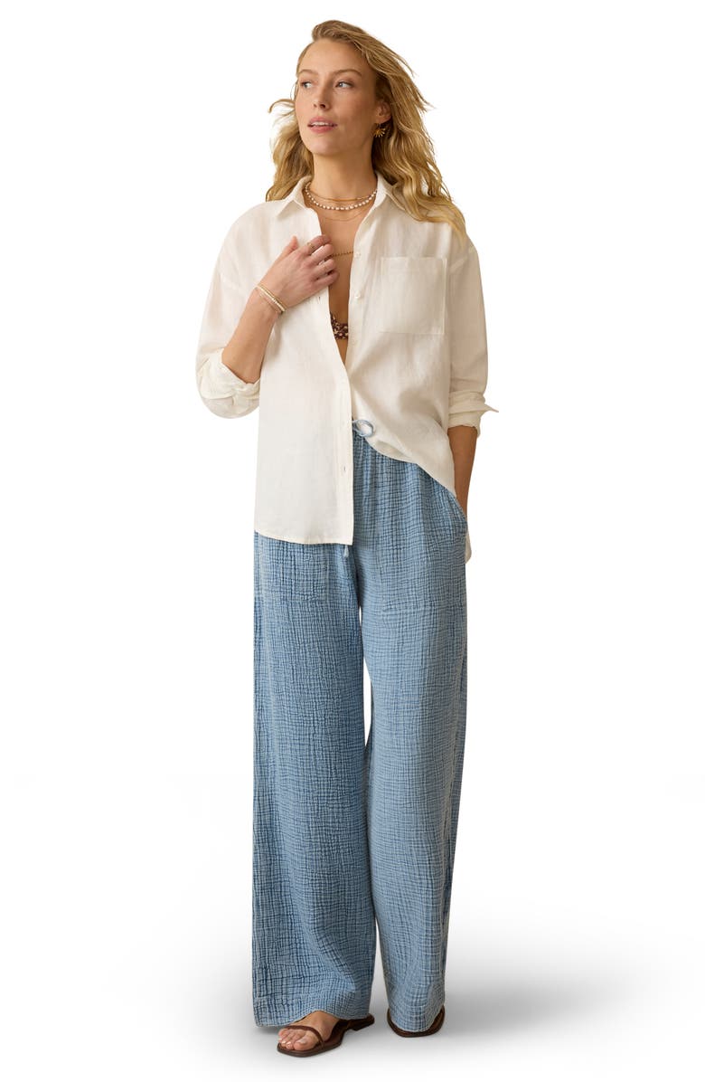 Faherty Laguna Linen Button-Up Shirt, Alternate, color, 