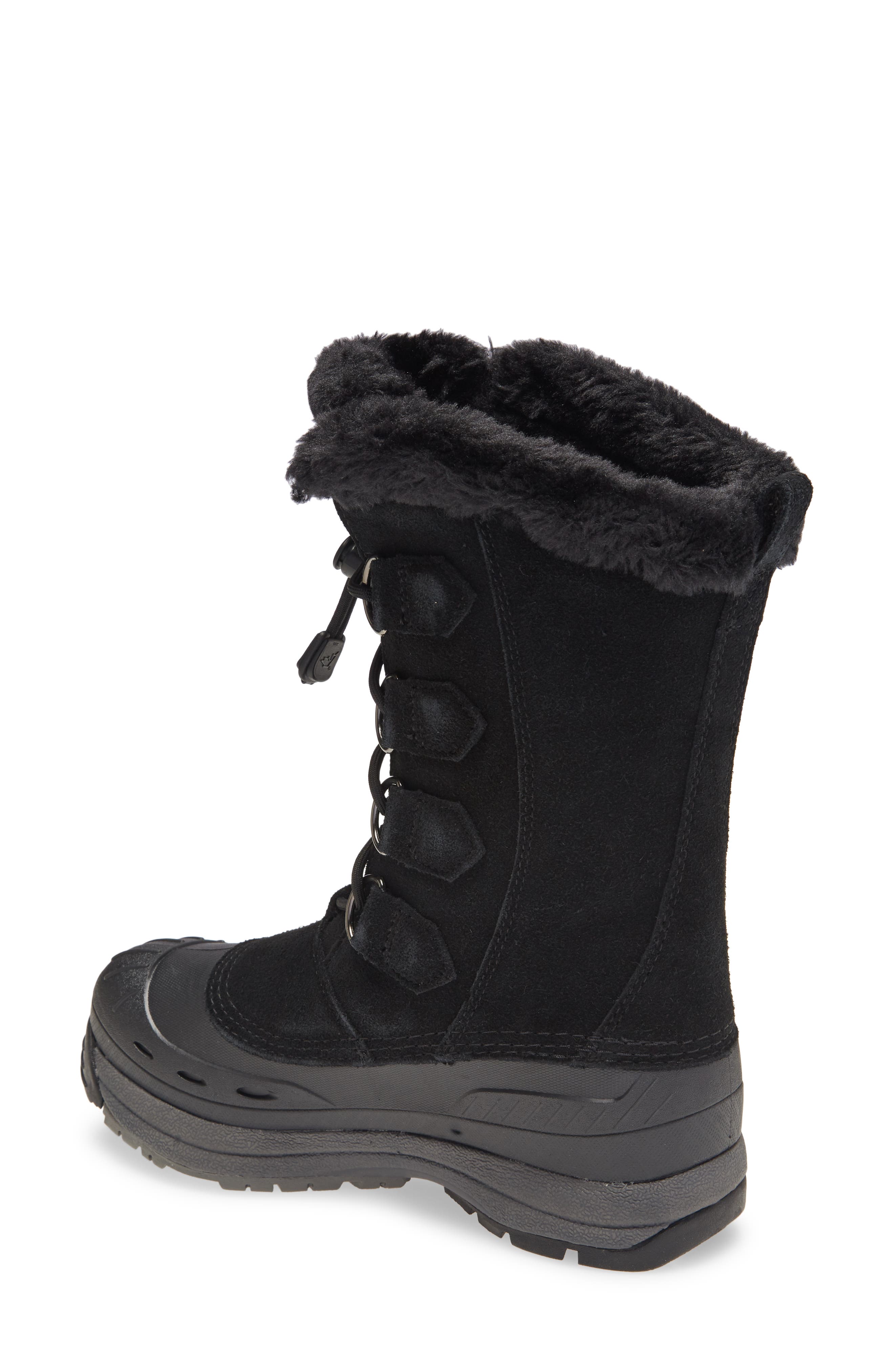 Baffin Chloe Waterproof Winter Boot with Faux Fur Trim, Alternate, color, Black