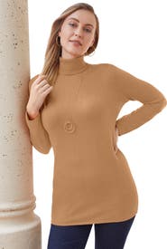 Jessica London Carefree Cashmere Turtleneck