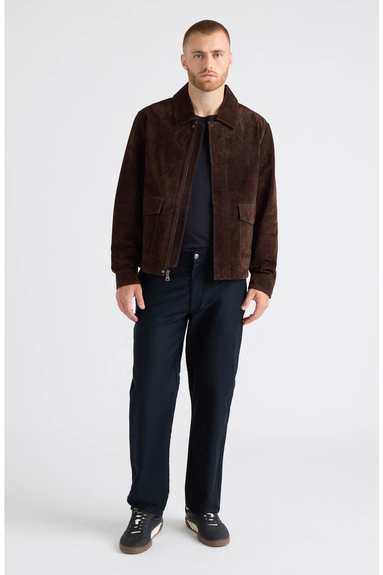 Elijah Leather Aviator Jacket, Alternate, color, COFFEE BEAN