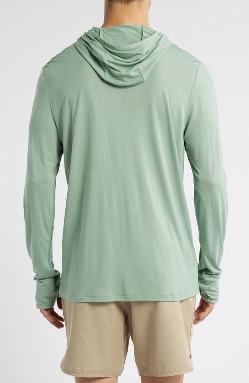 Free Fly Camouflage Lightweight Upf 20+ Hoodie In Palm Green