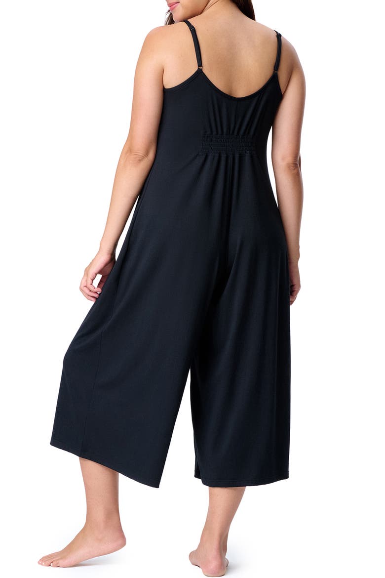 Motherhood Women's Maternity Sleep Romper with Nursing Access, Alternate, color, Core Black