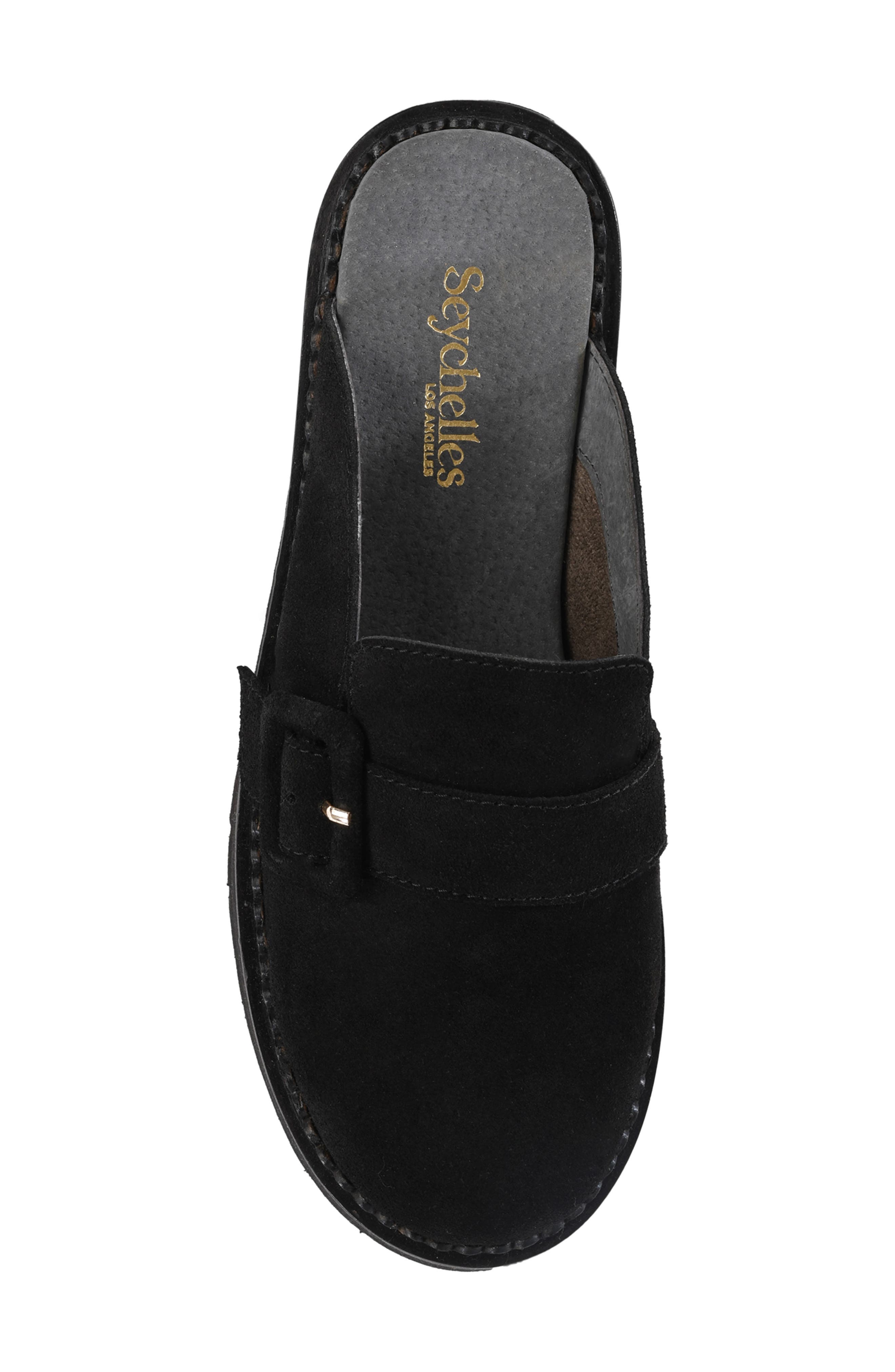 Seychelles Come Together Platform Wedge Loafer Mule, Alternate, color, Black