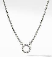 David Yurman Cable Amulet Vehicle Box Chain Necklace in Sterling Silver, 2.7mm