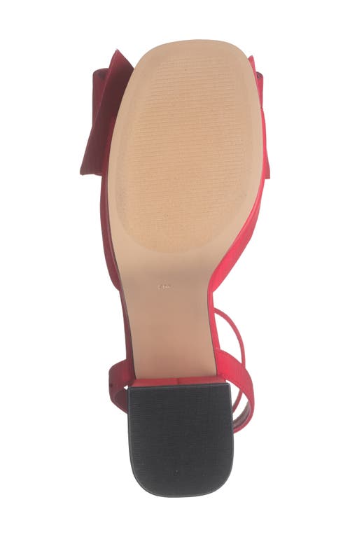 Steve Madden Aerin Bow Platform Sandal In Red