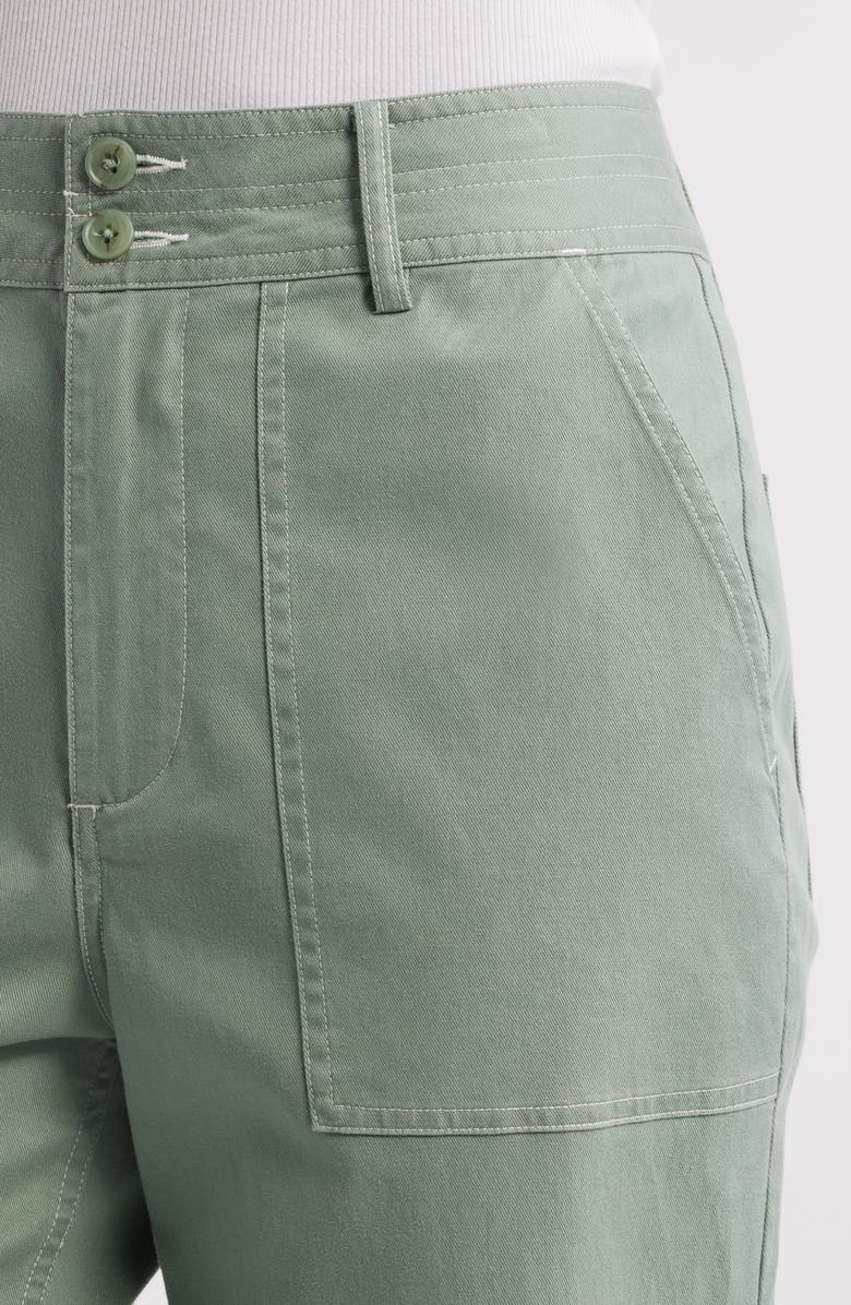 MARGARET O'LEARY Parker Stacked Button Straight Leg Pants, Alternate, color, 