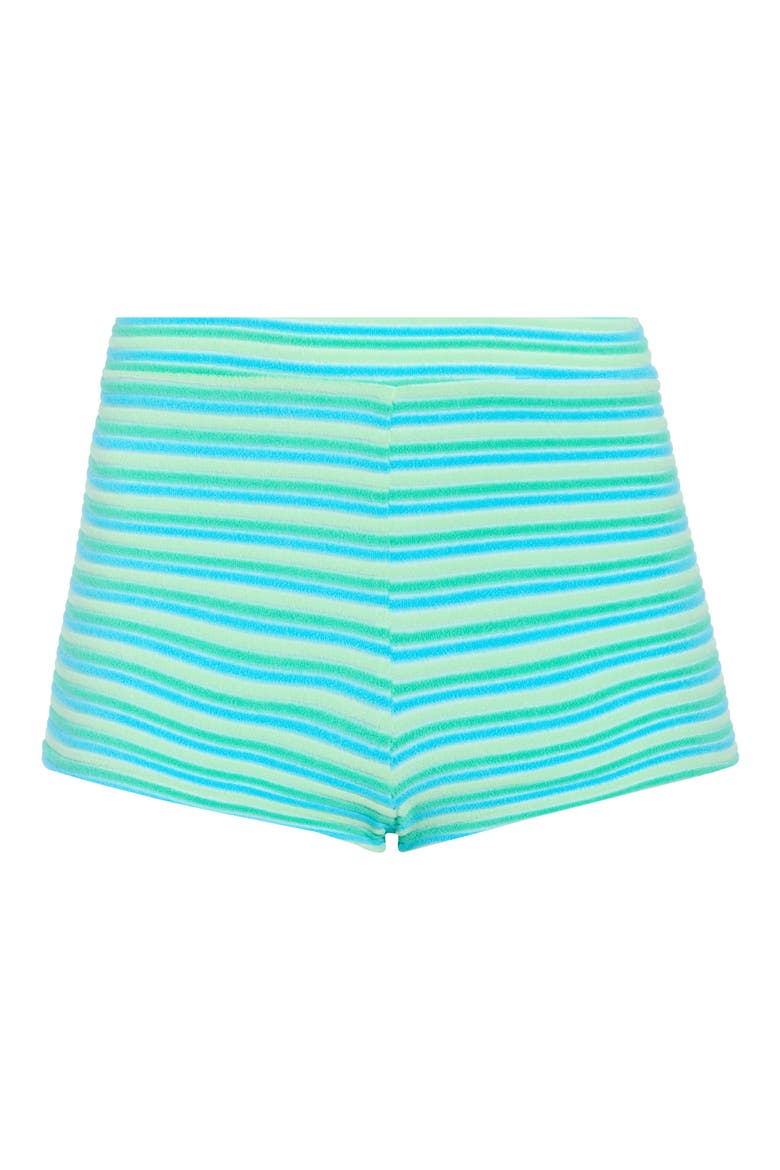 Farrah Stripe Swim Shorts, Alternate, color, FLOATIE
