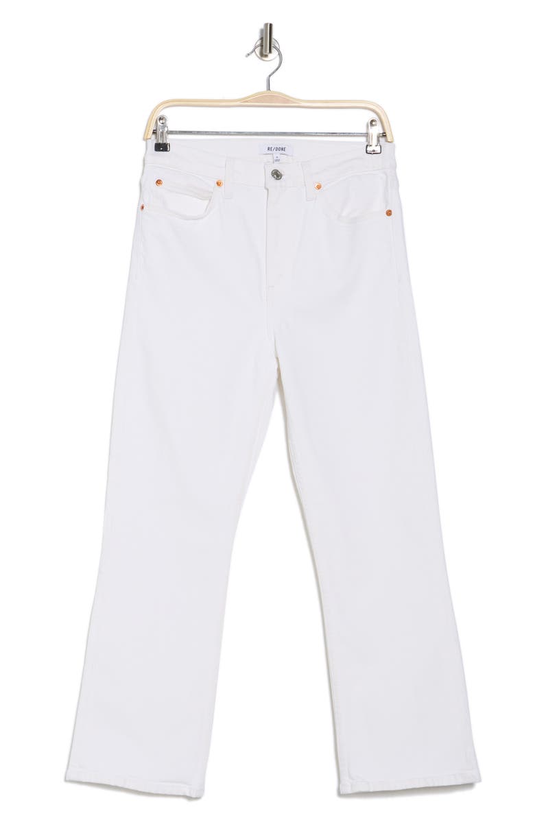 Re/Done '70s Crop Bootcut Jeans, Main, color, White
