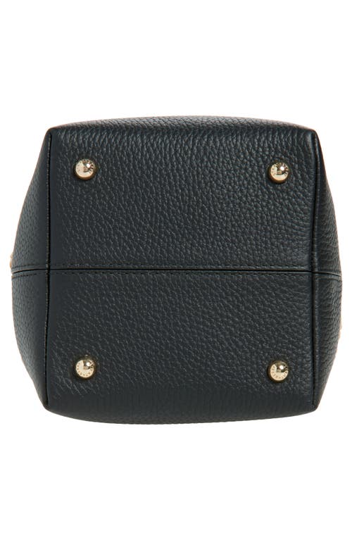 Strathberry Lana Osette Raffia & Leather Bucket Bag