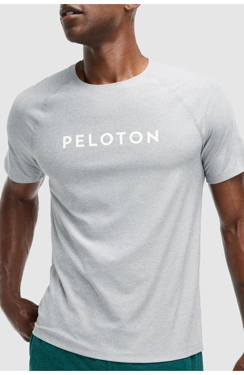 Peloton Dreamblend Classic Short Sleeve, Alternate, color, Heather Grey