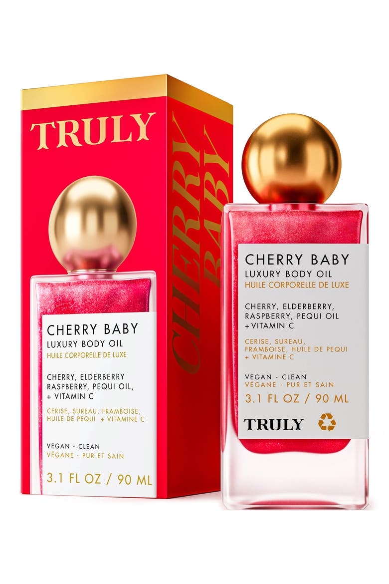 Cherry Baby Body Oil, Main, color, NO COLOR
