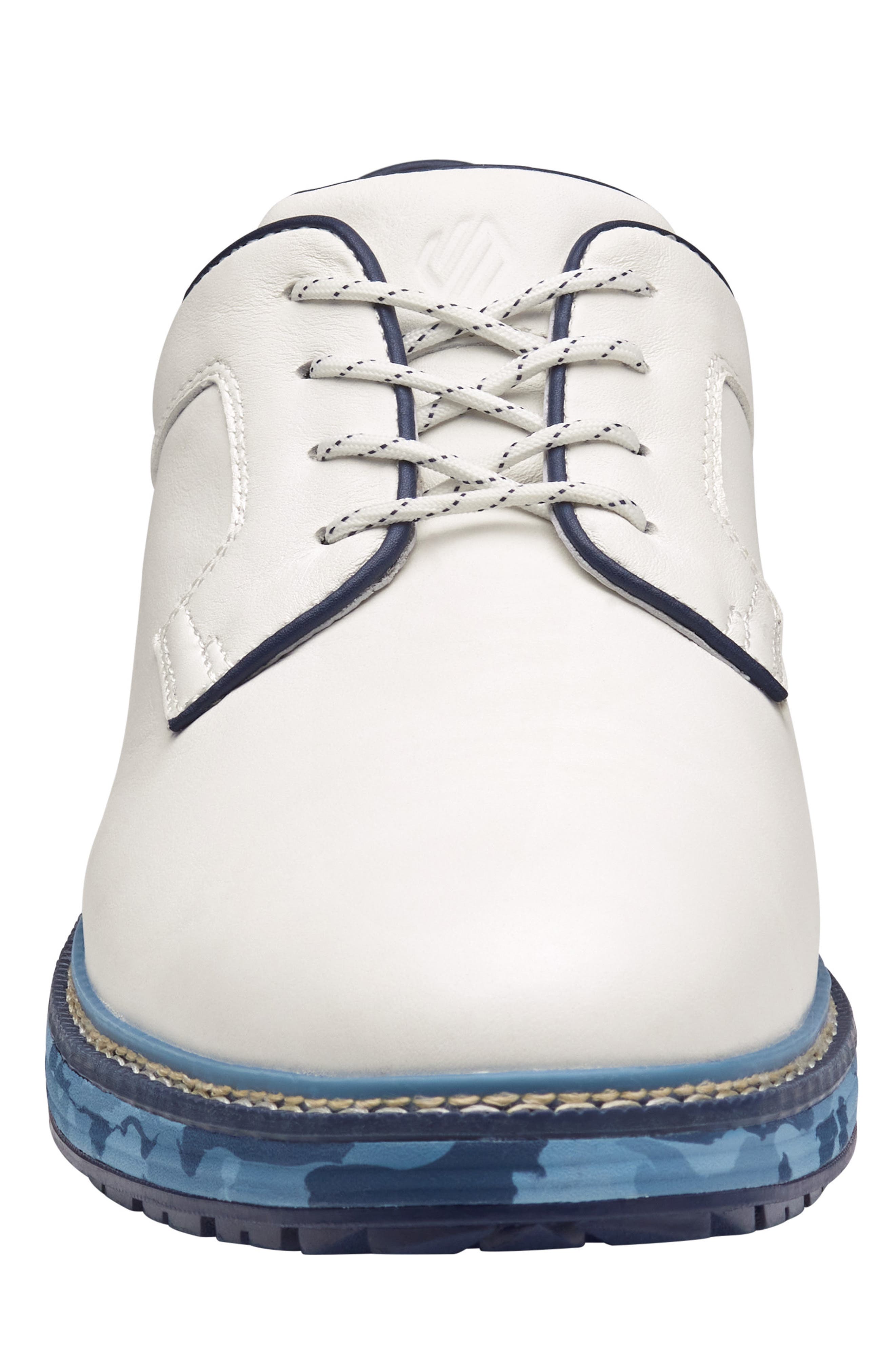 Upton GL1 Luxe Hybrid Waterproof Golf Shoe, Alternate, color, WHITE FULL GRAIN