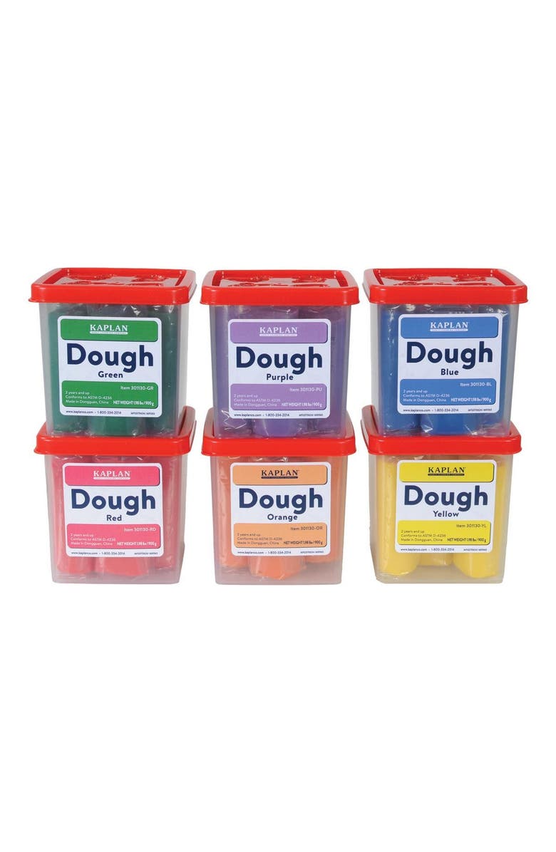 Kaplan Early Learning Company Dough Classic Colors - Set of 6, Main, color, Multicolored