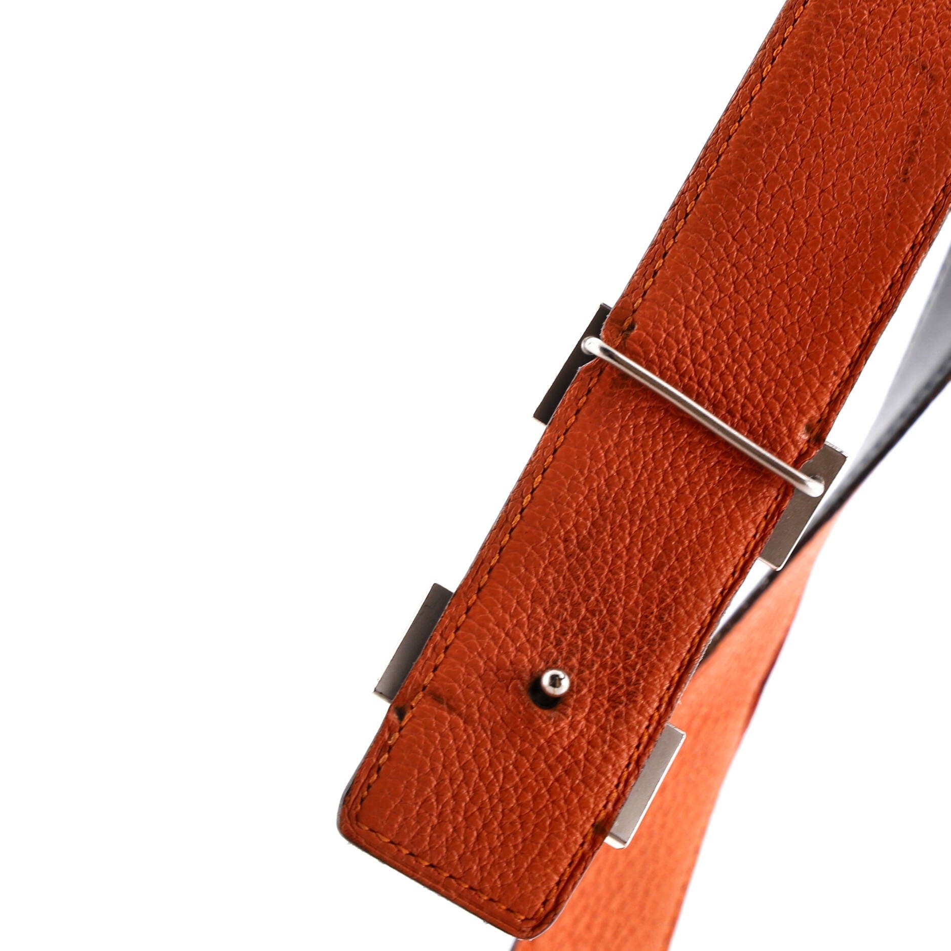 Pre-Owned Hermes Constance Reversible Belt Leather Medium, Alternate, color, Black