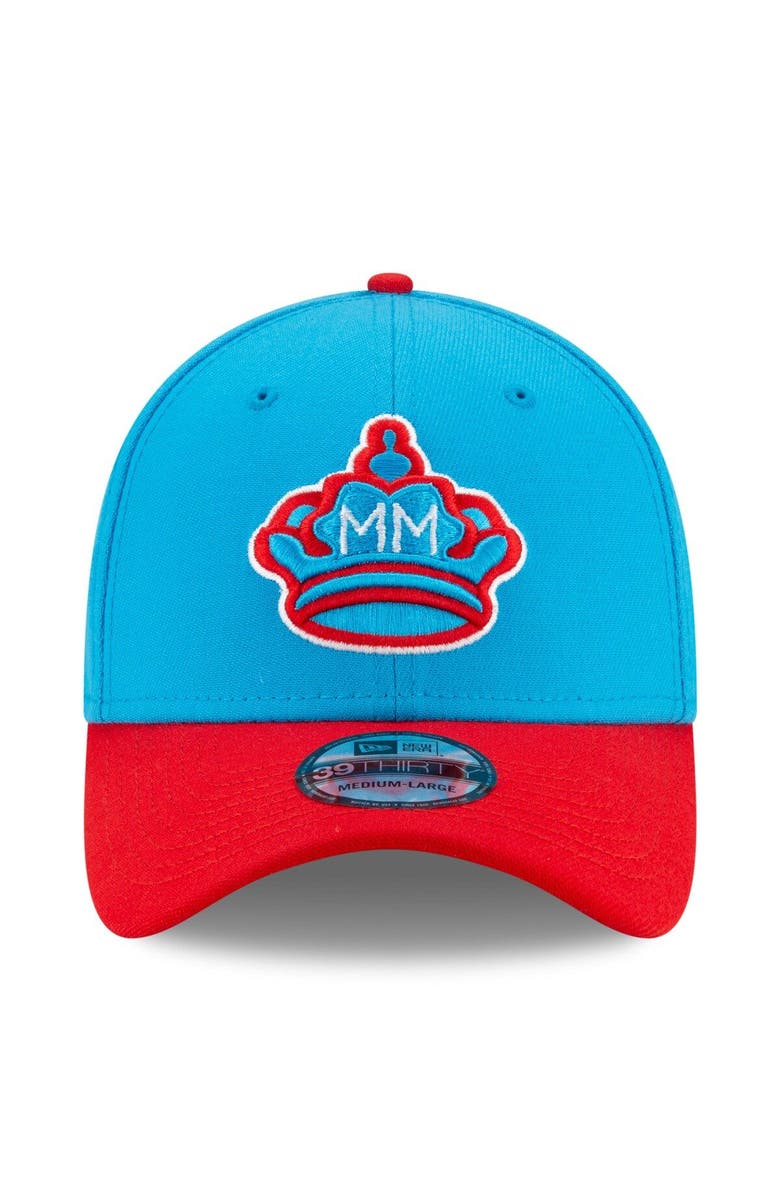 New Era Men's New Era Blue/Red Miami Marlins 2021 City Connect 39THIRTY Flex Hat, Alternate, color, Blue