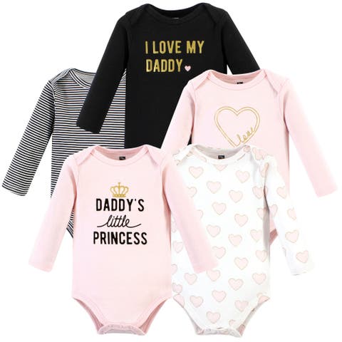 Essential Long-Sleeve Cotton Bodysuit Set (5-Piece)