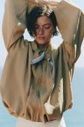 H&M Bubble-hem Jacket With Scarf