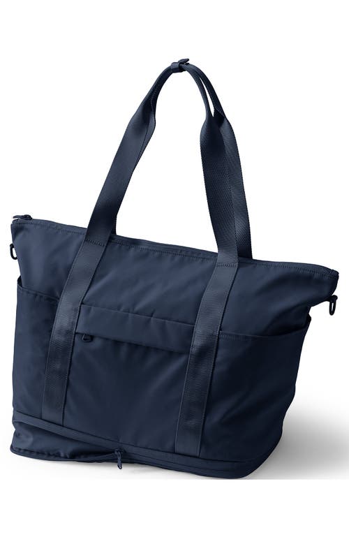 Lands' End Travel Carry On Luggage Tote Bag In Radiant Navy