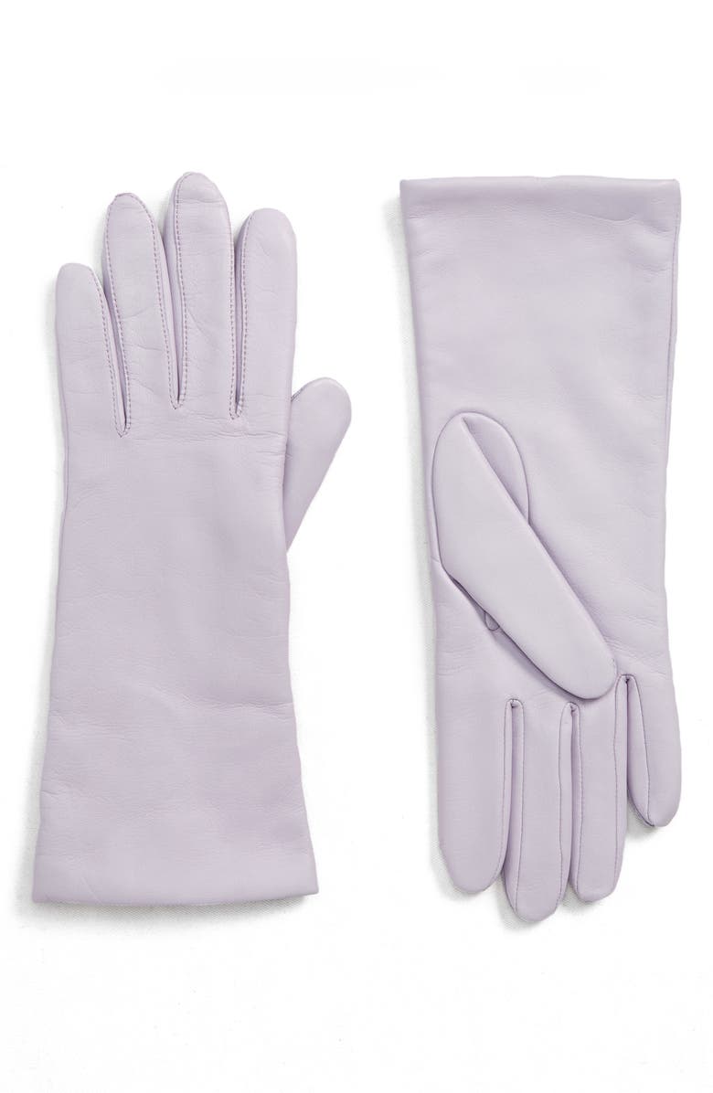 Halogen<sup>®</sup> x Atlantic-Pacific Cashmere Lined Leather Gloves, Main, color,