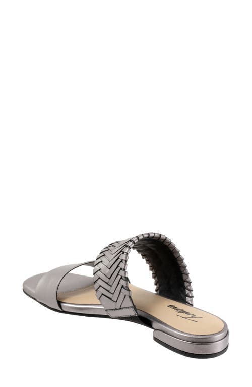 Trotters Nalane Slide Sandal In Gray