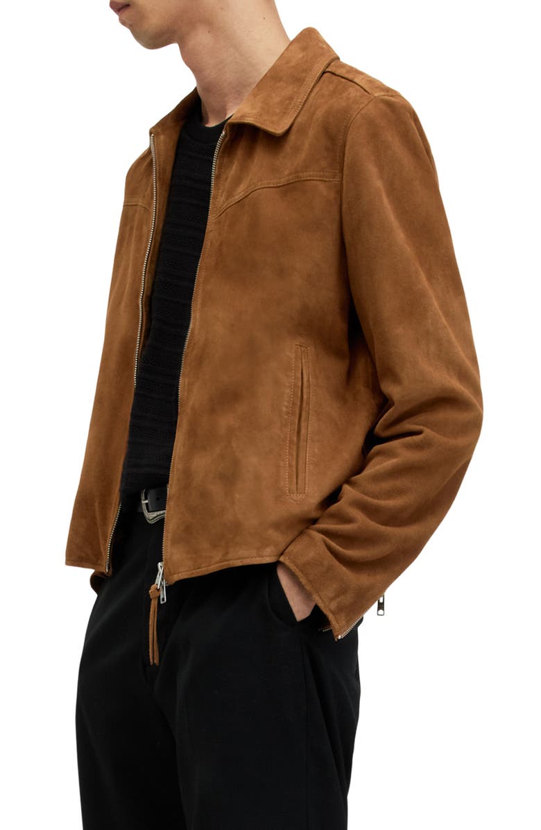 AllSaints Tanner Suede Jacket, Alternate, color, 
