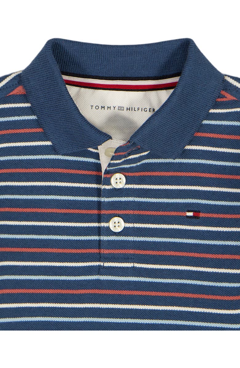 Tommy Hilfiger Stripe Polo & Shorts Set, Alternate, color, Navy