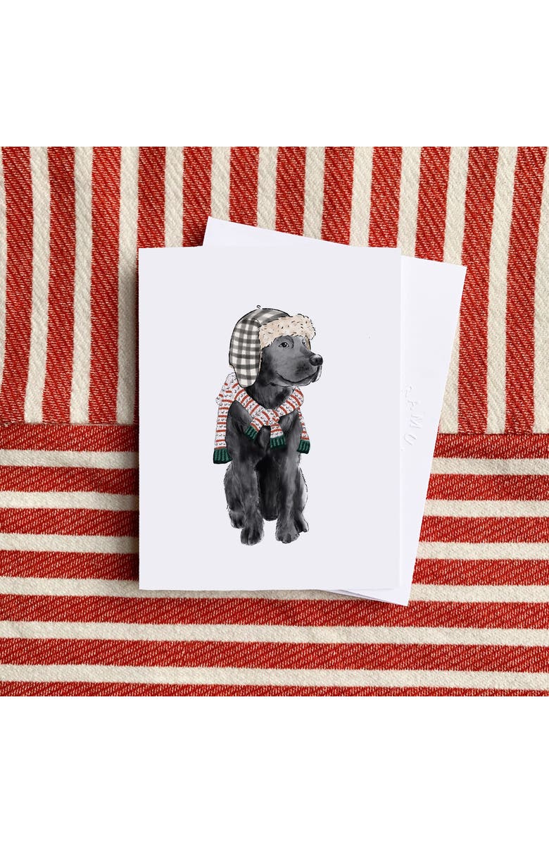 Ramus & Co Winter/Holiday Greeting Card Pack Sets (3 ct) Candy Cane Black Lab, Alternate, color, Multi-Pack