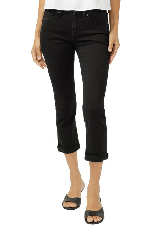 Suki Curvy Mid Rise Capri Jeans