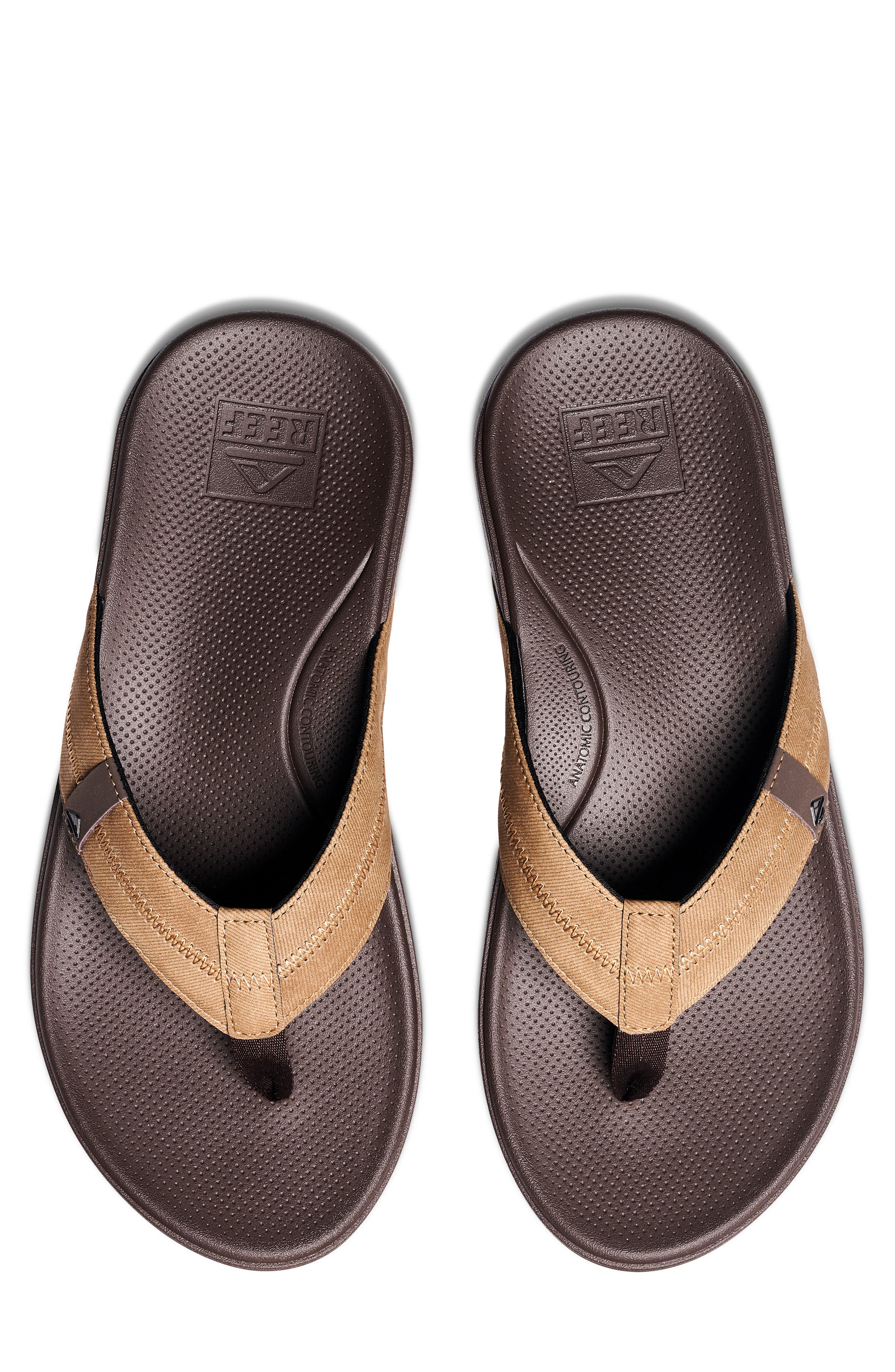 Reef Cushion Phantom 2.0 Flip Flop, Alternate, color, Brown/ Tan